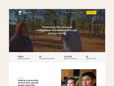 Indigenous Energy Australia design energy minimal solar energy ui ux web website