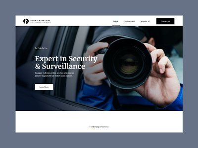 Simpson and Partners Concept design minimal professional security surveillance technical technology tracking type typography ui ux web website
