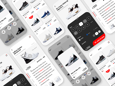 Nike shop-1 app design nike shoe shop shopping ue ui ux web