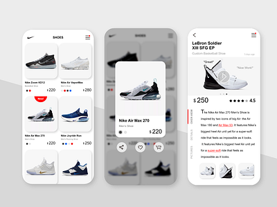 nike shop-2 app design icon nike ps running shoes shop shopping ue ui ux