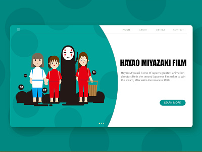 Spirited away/千与千寻 ai character design hayao miyazaki illustration ps spirited away ui ux vector web