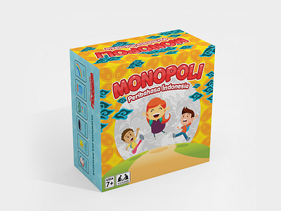 Monopoli Bahasa Indonesia game illustration monopoly packaging print