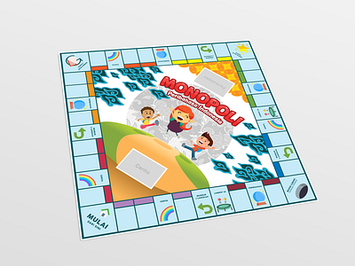Monopoli Peribahasa Indonesia board game design games illustration packaging print
