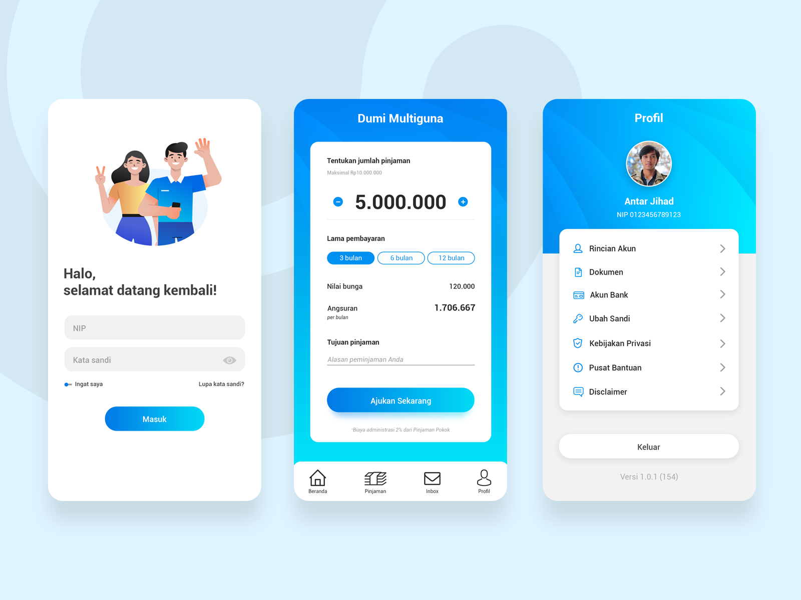 Loan App Design by Antar Jihad on Dribbble