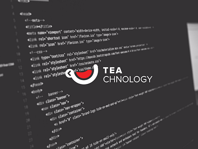 tea technology logo design