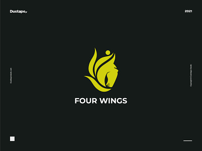 Four wings Logo Design brand design brandidentity branding branding design green hippotherapy horse horse logo illustration logo logodesign minimal