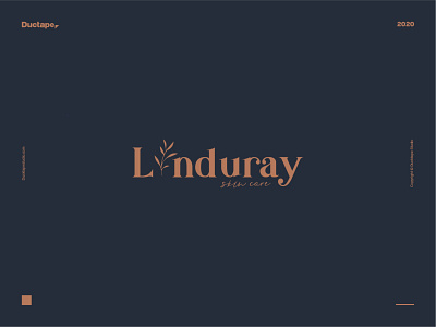 Liduray Skin Care Logo Design brand design branding calm cool ductape feminine feminine logo golden green leaf logo logodesign minimal plant rose skin skincare skincare logo