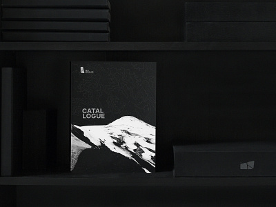 Ville brouillard Catallouge design black book brand design branding catallouge cover design graphic design minimal mountain prints