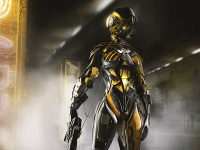 armor XIV character design cyberpunk futuristic photoshop science fiction scifi zbrush