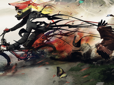 Fotolia contest abstract bicycle digital art illustration mtb sport