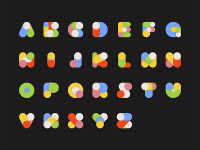 26 letters design illustration letters minimal typography ui ux