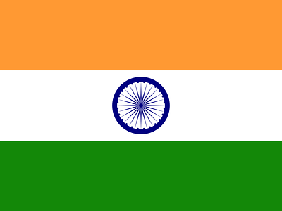 Indian Flag design flag flat illustration india