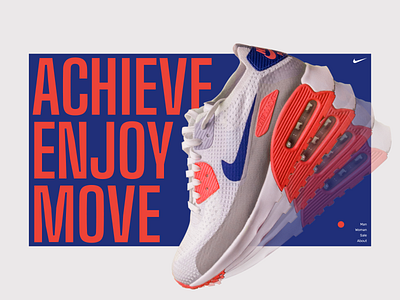 Concept Nike Sneakers website 2020 design flat nike sneakers sport typography ui web website