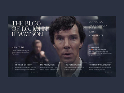 Hero image of John Watson's blog site