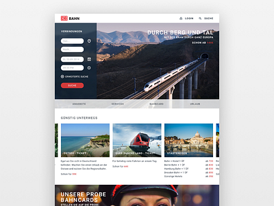 DB Bahn – Website Redesign bahn branding connection corporate design form redesign search train ui ux website