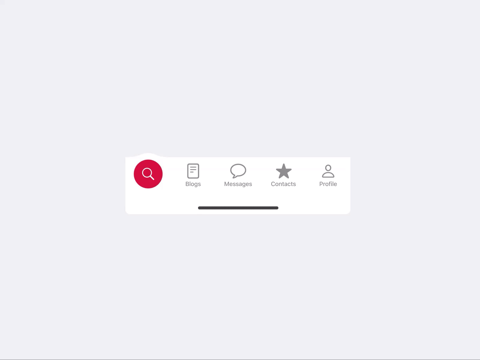 Bottom Navigation animation app app design bottom bar bottom nav bottom navigation clean design figma mobile ui