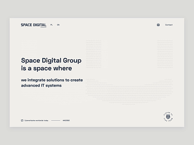 Space Digital Group - navigation branding digital lab fullscreen identity logo menu motion navigation space website