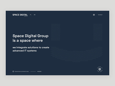 Space Digital Group - homepage branding digital lab homepage identity logo motion space website