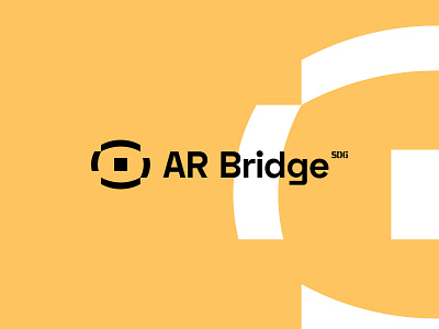 AR Bridge - logo augmented reality branding bridge digital lab identity logo motion space