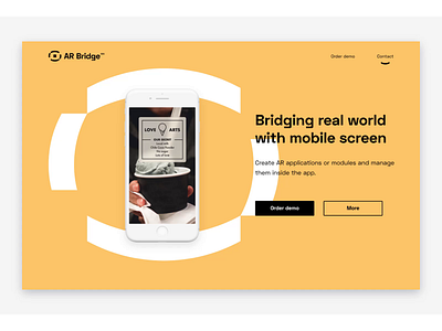 AR Bridge - website augmented reality branding bridge digital lab identity logo motion product space website