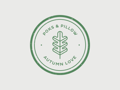 Autumn love autumn badge leaf line love