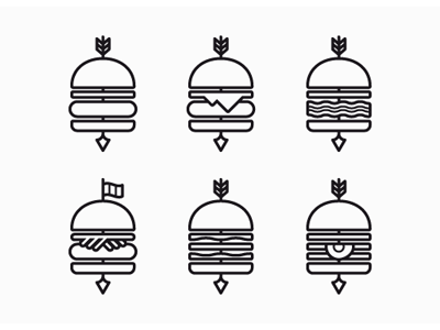 Burgers arrow bacon burger cheese egg fast food food