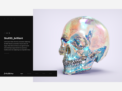 Digital Artist's Portfolio branding daily portfolio portfolio design uxui webdesign