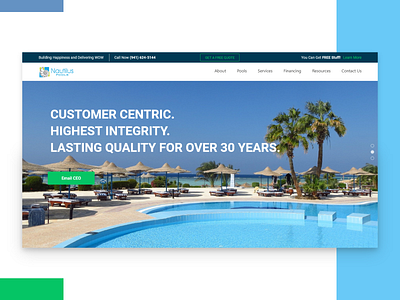 Pool Landing Page