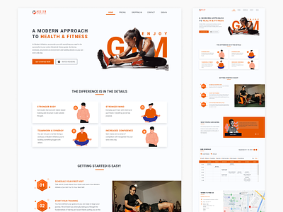 #Exploration User Interface Landing Page From web crossfitmodern crossfit design design gym dribbble fitness fitness web graphic design gym gym web health illustration indonesia landing page logo ui user interface design web web design web design gym