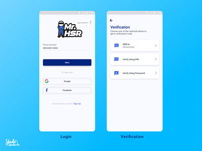 Mobile Apps - MR HSR - User Interface Login - Verification login otp registrasi uidesign verification verificationlist