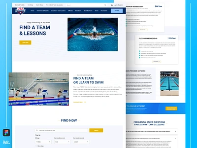 #Explorasi - Redesign UI Website Swimming Pool Landing Page design web dribbble graphic design landing page landing page ui lesson mobile mobile app design pool pratice swimming swimmingpool trendswebdesign uidesign ux web