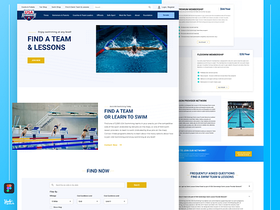 #Explorasi - Redesign UI Website Swimming Pool Landing Page