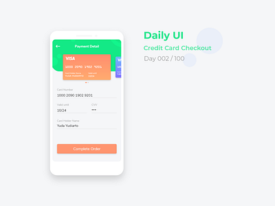 Daily UI #002 - Credit Card Checkout