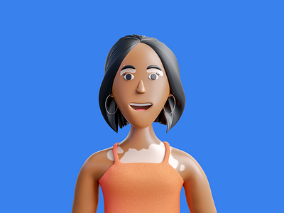 Self Portrait 3d 3dcharacter 3dillustration avatar blender branding character characterdesign hellodribbble illustration render