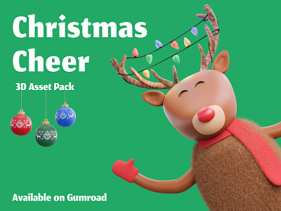 Christmas Cheer 3D Illustration pack