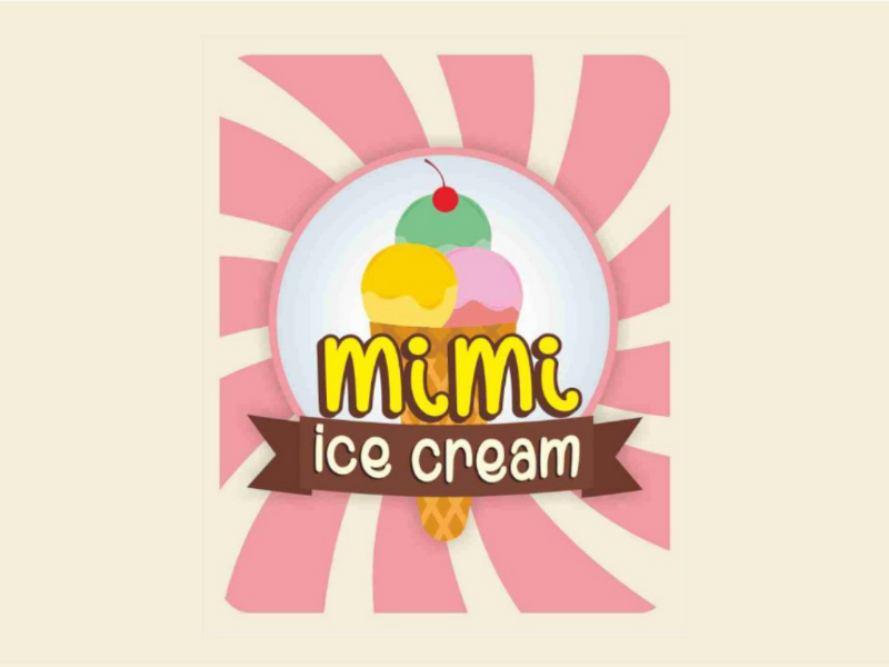 Mimi ice cream logo by Puput Novitasari on Dribbble