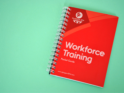 Workforce Training Pocket Guide editorial layout print publication sports typography
