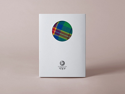 Glasgow 2014 Official Invitation design graphic invitation packaging tartan