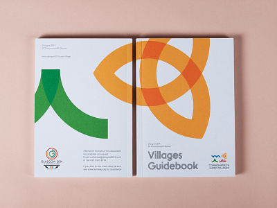 Glasgow 2014 Village Guidebook editorial guidebook layout print publication typography