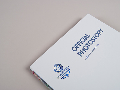 Glasgow 2014 Official Photostory Cover editorial layout print publication typography