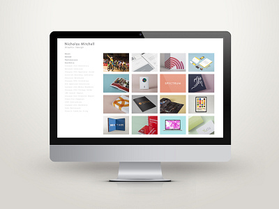 Personal Website graphic design self promotion web design website