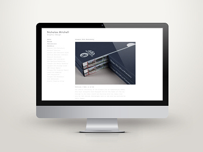 Personal Website graphic design self promotion web design website