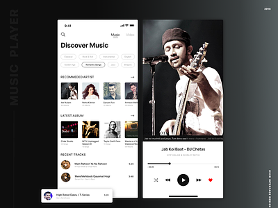 Music Player App design ui ux
