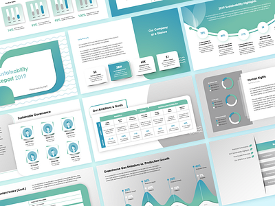 Sustainability Report Deck 2019 corporate design deck design pitchdeck powerpoint presentation presentation design presentation template report template