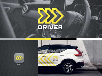 Driver logo branding car drive driver driving graphic design logo traffic