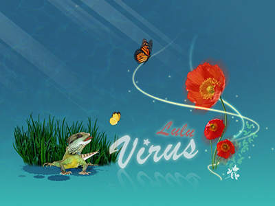 Visual concept for Luluvirus branding graphic photoshop