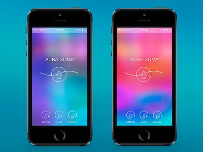 Test AURA-SOMA ® app application home screen interface ios iphone