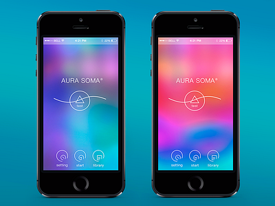 Test AURA-SOMA ® app application home screen interface ios iphone