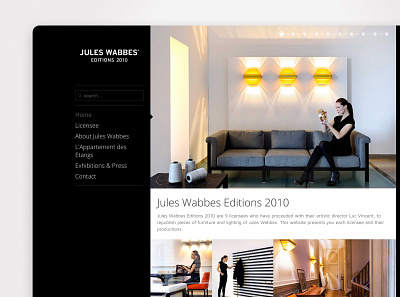 Jules Wabbes Edition 2010 belgiandesigner limitededition website website design