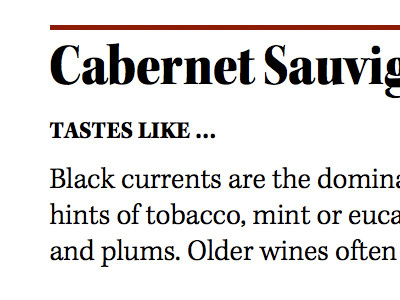 Cabernet Sauvignon